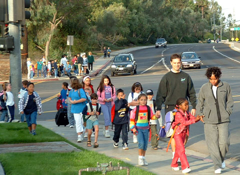Children walking